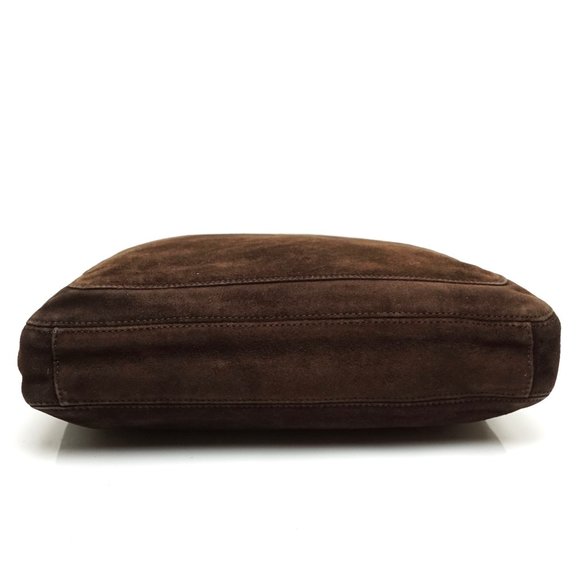 Auth Chanel Shoulder Bag Brown Suede #6573C22 - Picture 6 of 14